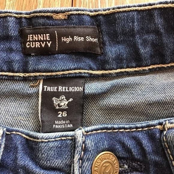 True Religion Jennie Curvy High Rise shorts - Picture 3 of 6